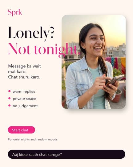 A phone message for someone feeling lonely at night